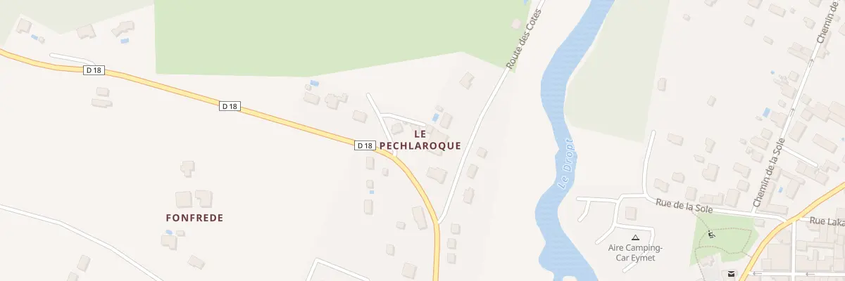 Plan du 16 Rte St Foy La Grande à Eymet