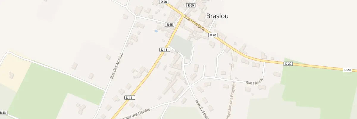 Plan du 1 Rue du Stade à Braslou
