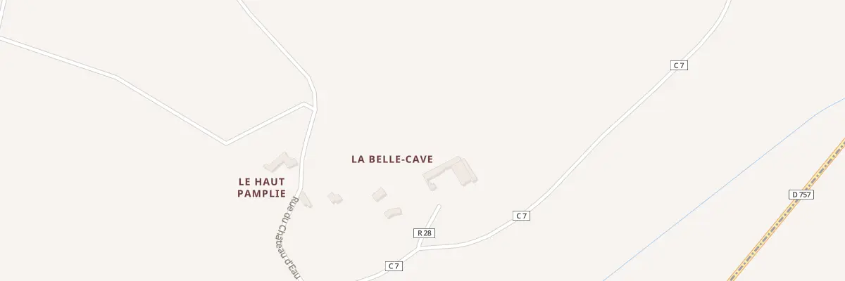 Plan du 2 Rue de la Belle Cave à Brizay
