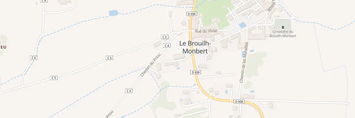 Plan du 13 Rue Grande Rue au Brouilh-Monbert