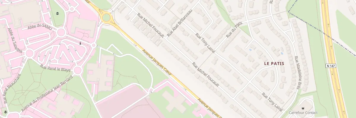 Plan du 38 Rue Michel Foucault à Poitiers