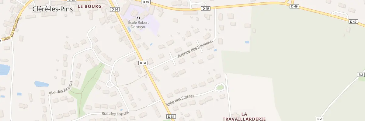 Plan du 7 Av des Bouleaux à Cléré-les-Pins