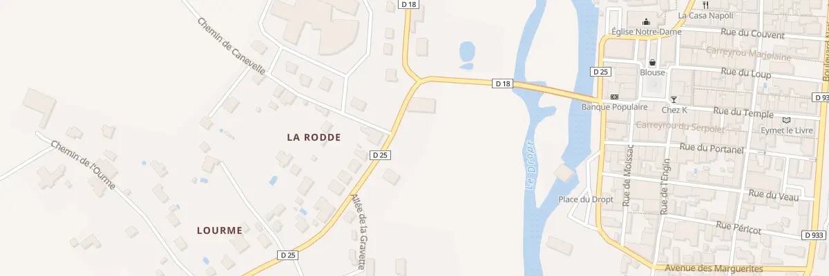 Plan du 7 Rte de la Sauvetat du Dropt à Eymet
