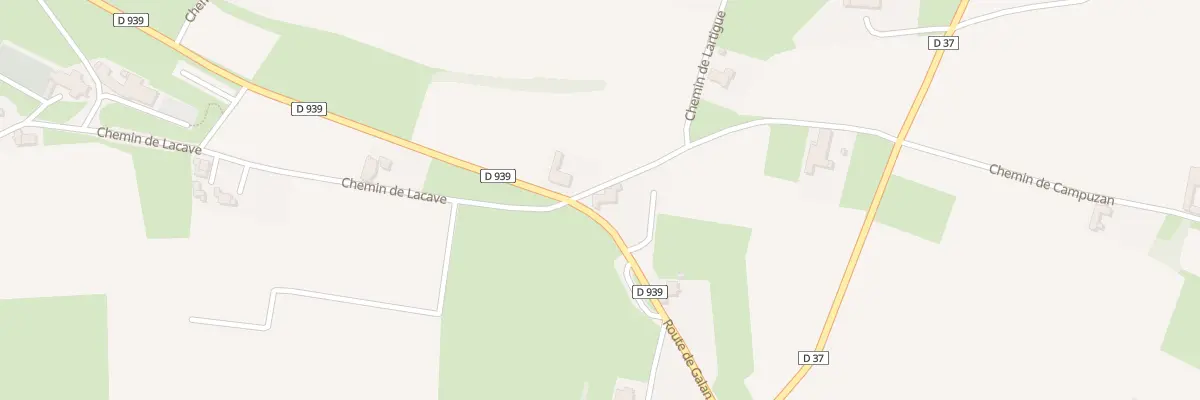 Plan du 14 Che de Lacave à Puydarrieux