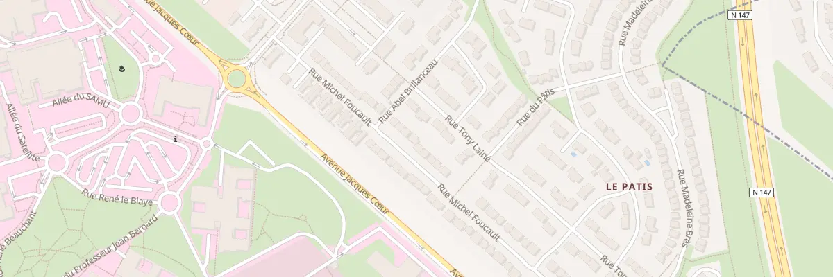 Plan du 33 Rue Michel Foucault à Poitiers