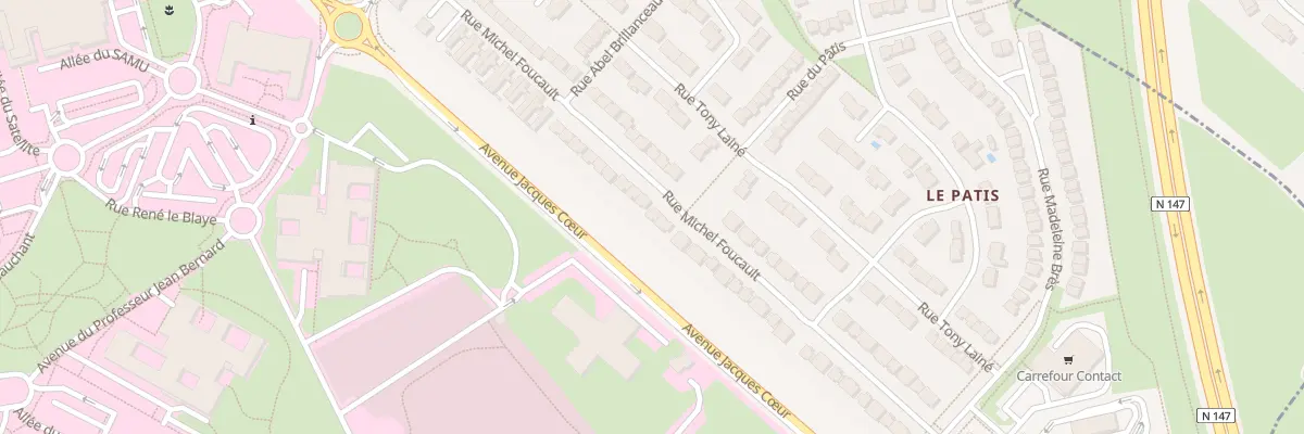 Plan du 46 Rue Michel Foucault à Poitiers