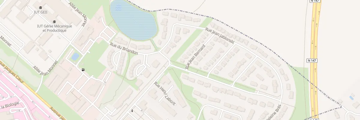 Plan du 2 Rue Jean Bernard à Poitiers