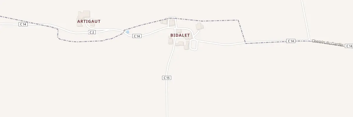 Plan du 5044 Bidalet à Beaucaire