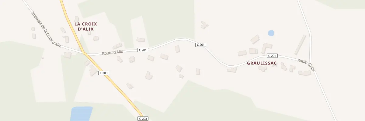 Plan du 1303 Rte d’Alix à Lunas