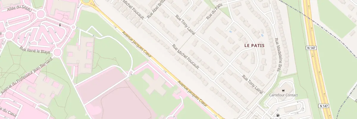 Plan du 52 Rue Michel Foucault à Poitiers