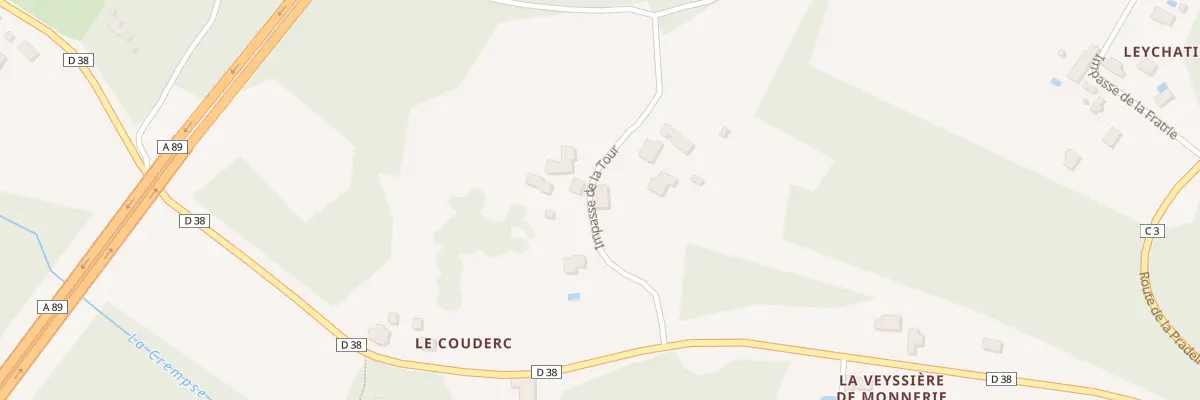 Plan du 36 La Monnerie à Bourgnac