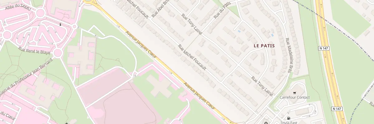 Plan du 54 Rue Michel Foucault à Poitiers