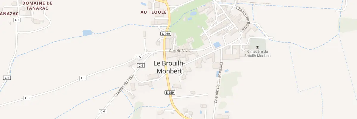 Plan du 1 Rue Louis Mauroux au Brouilh-Monbert