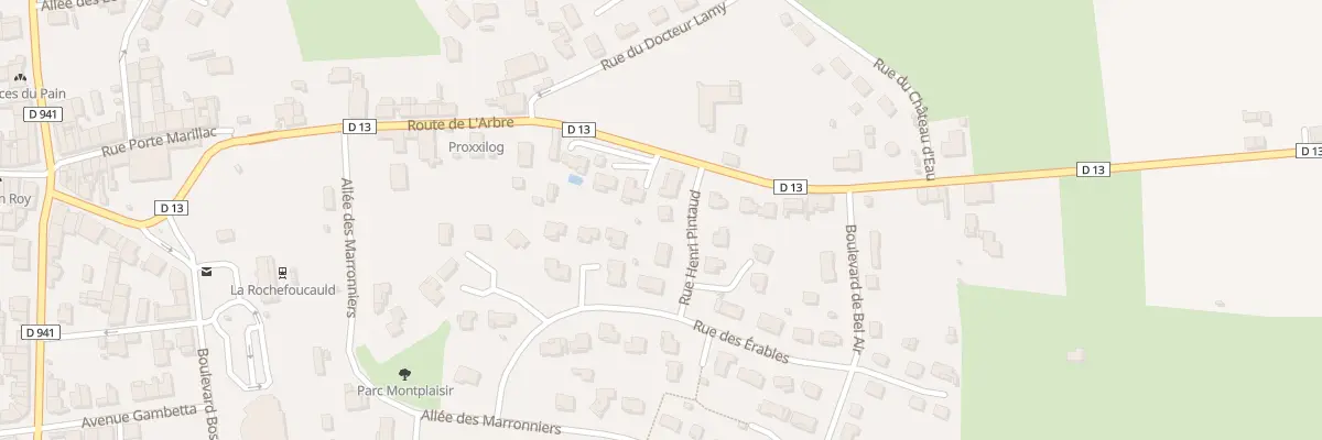 Plan du 6 Rue Henri Pintaud à La Rochefoucauld-en-Angoumois