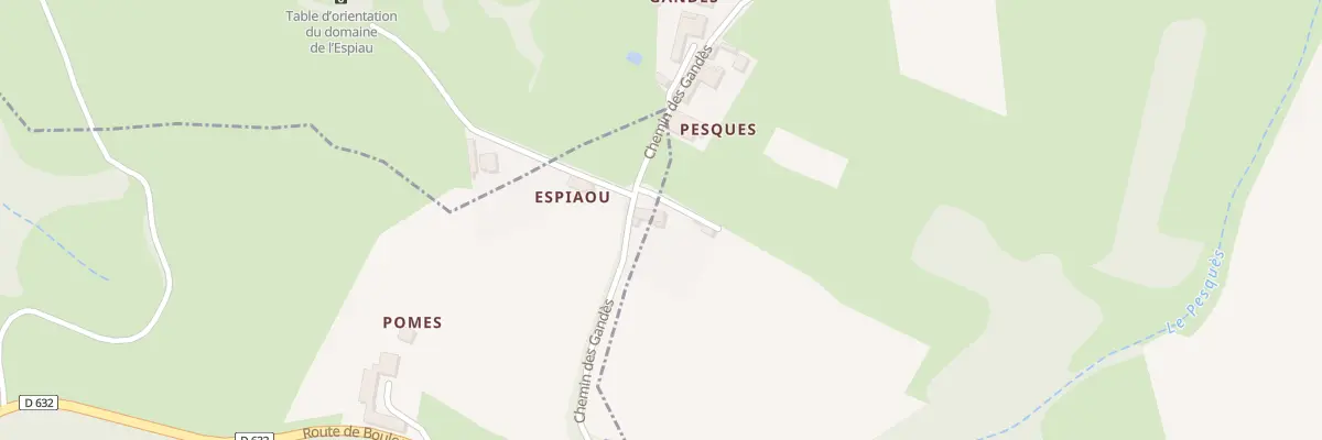 Plan du 113 Che des Gandes à Sadournin