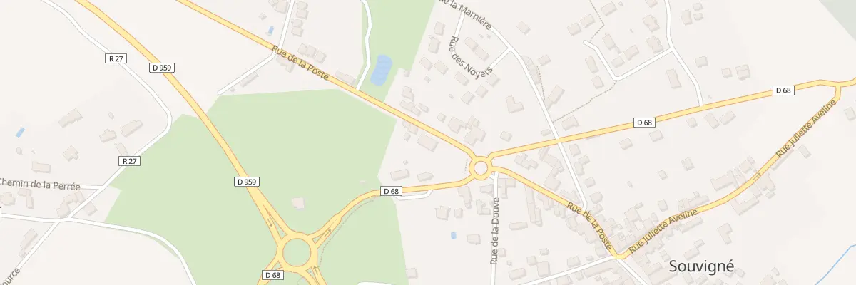 Plan du 15 Rue de la Poste à Souvigné
