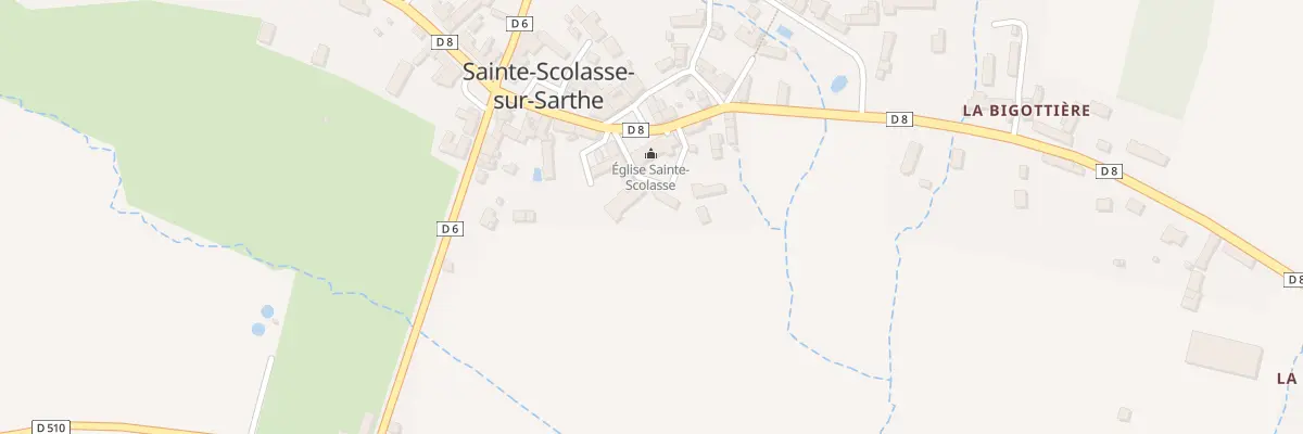 Plan du 8 Pl de l’Eglise à Sainte-Scolasse-sur-Sarthe