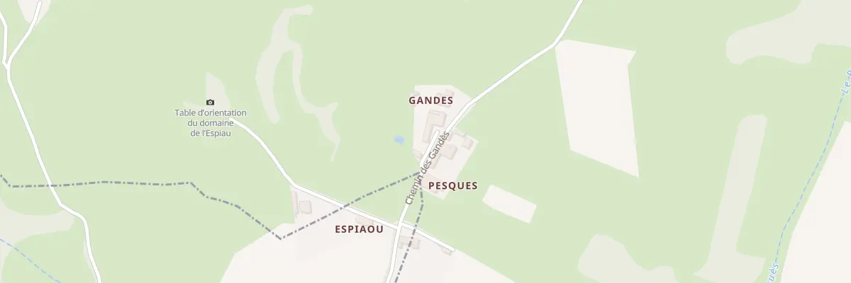 Plan du 104 Che des Gandes à Sadournin