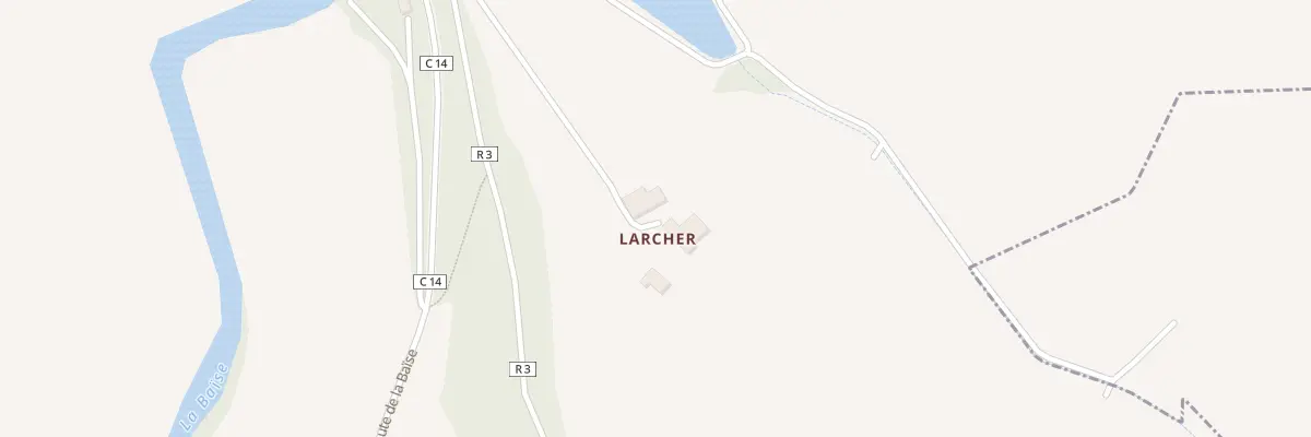 Plan du 5050 Larcher à Beaucaire