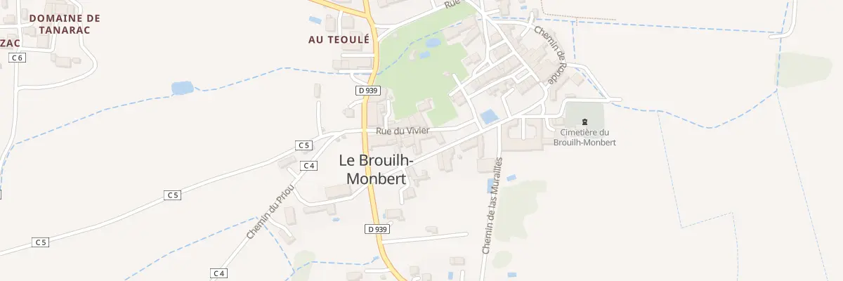 Plan du 3 Rue Louis Mauroux au Brouilh-Monbert