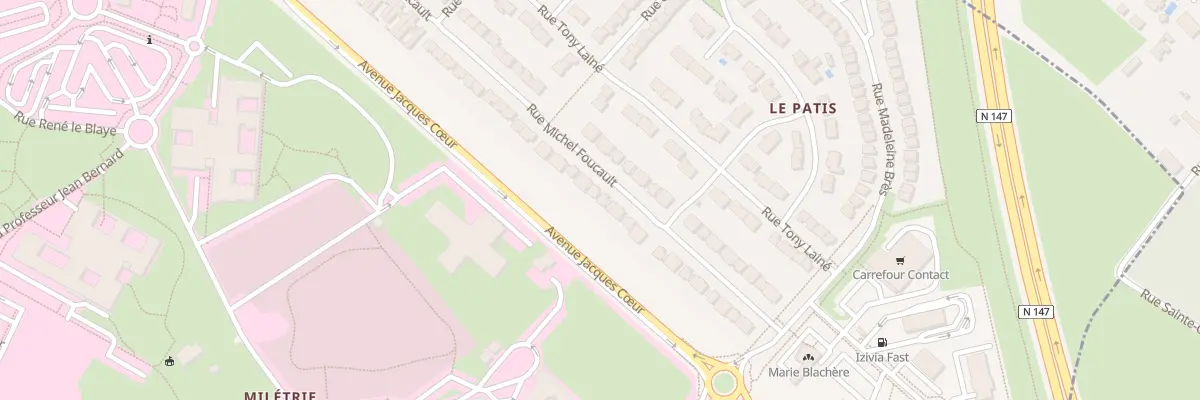 Plan du 66 Rue Michel Foucault à Poitiers