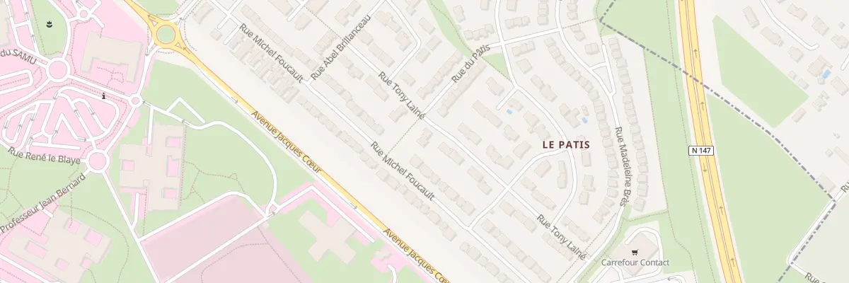 Plan du 1 Rue du Patis à Poitiers