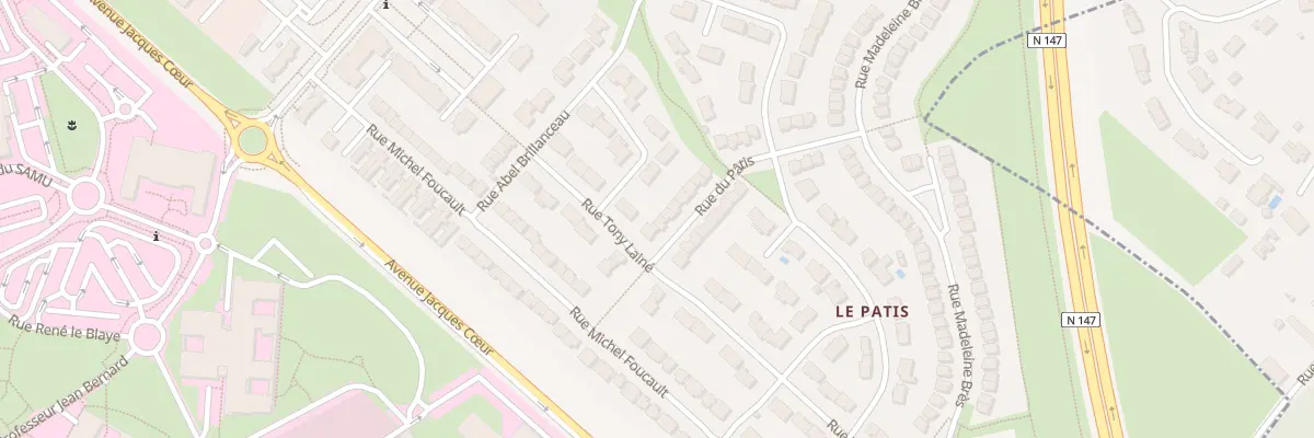 Plan du 8 Rue du Patis à Poitiers