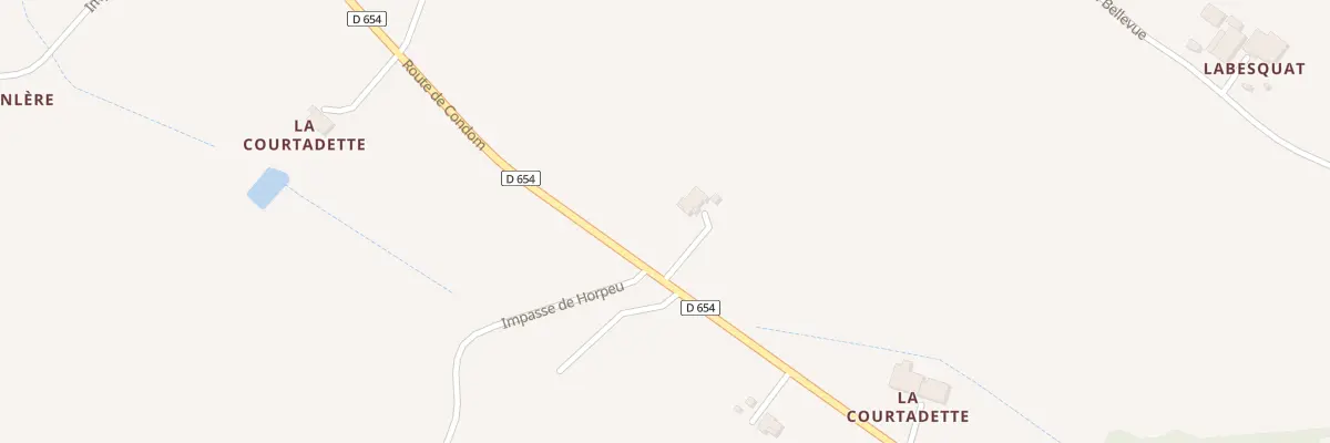 Plan du 2308 Rte de Condom à Béraut