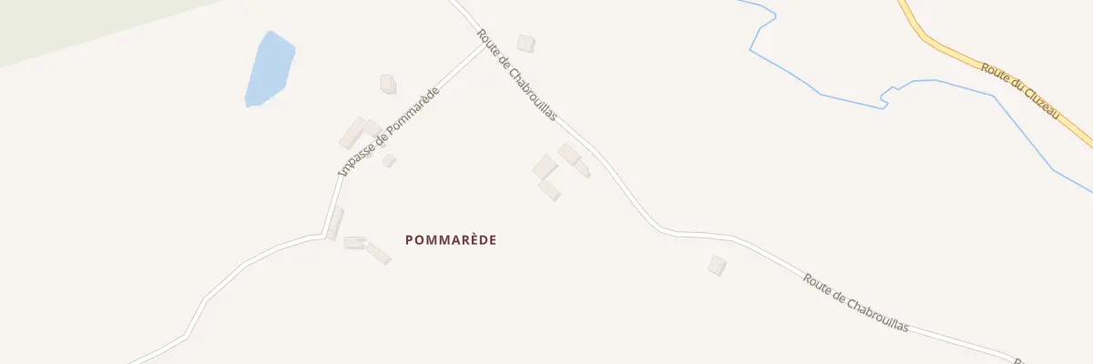 Plan du 44 Pommarede Est à Lunas
