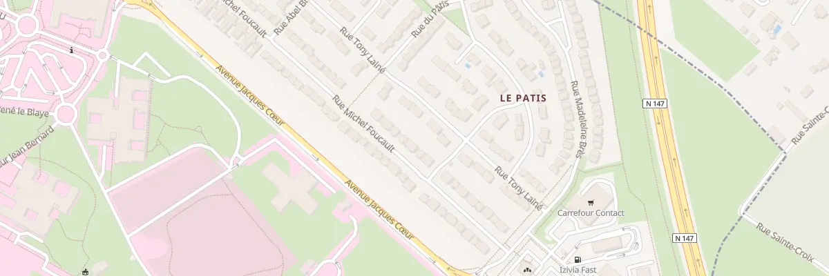 Plan du 57 Rue Michel Foucault à Poitiers