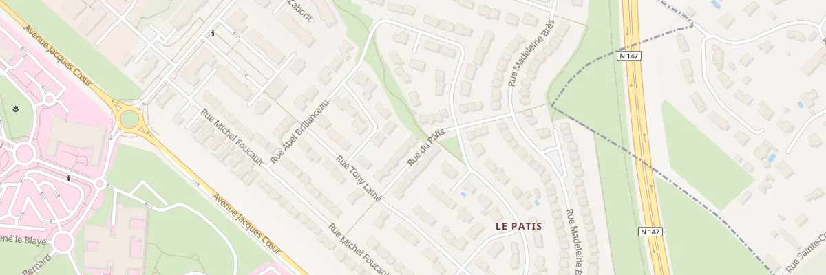 Plan du 20 Rue du Patis à Poitiers