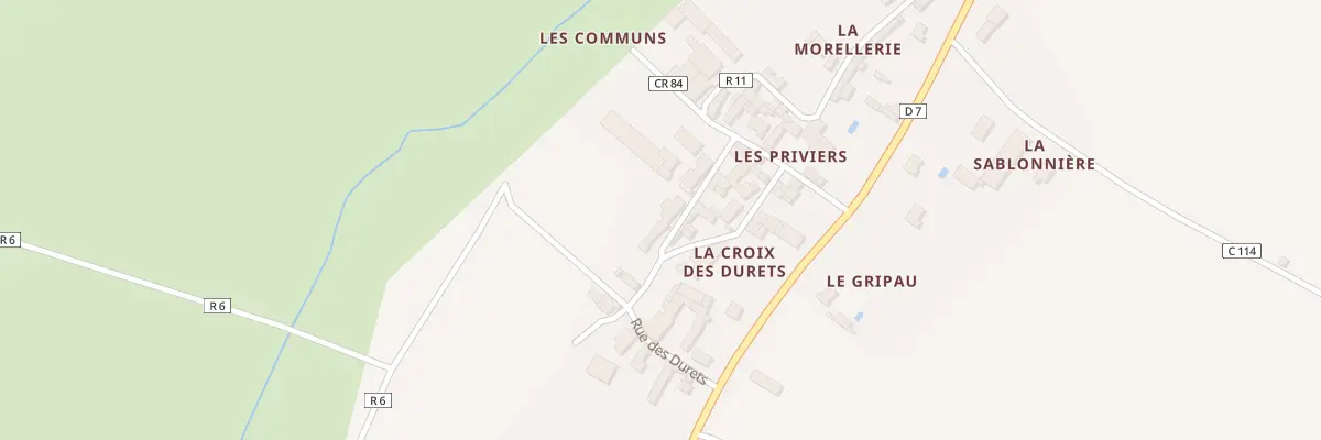 Plan du 14 La Croix des Durets à Lignières-de-Touraine