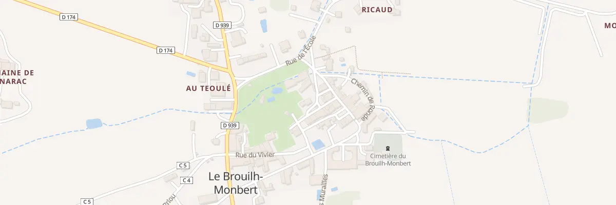 Plan du 3 Rue du Centre au Brouilh-Monbert
