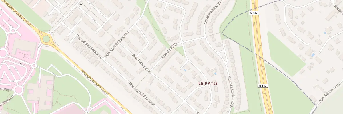 Plan du 17 Rue du Patis à Poitiers