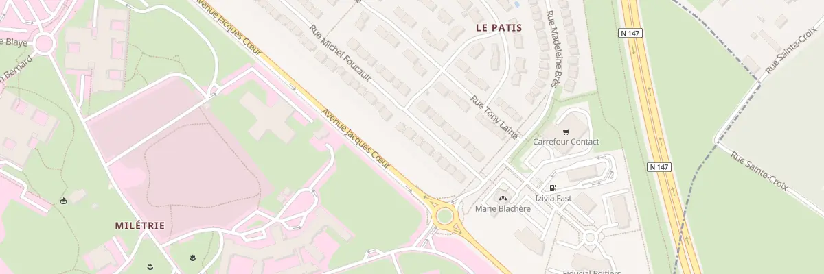 Plan du 82 Rue Michel Foucault à Poitiers