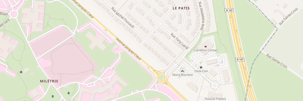 Plan du 84 Rue Michel Foucault à Poitiers