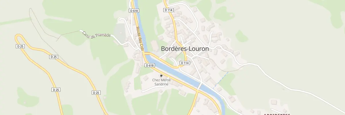 Plan du Village à Bordères-Louron