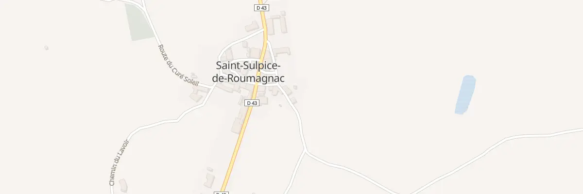 Plan du 3 Rue du Calvaire à Saint-Sulpice-de-Roumagnac