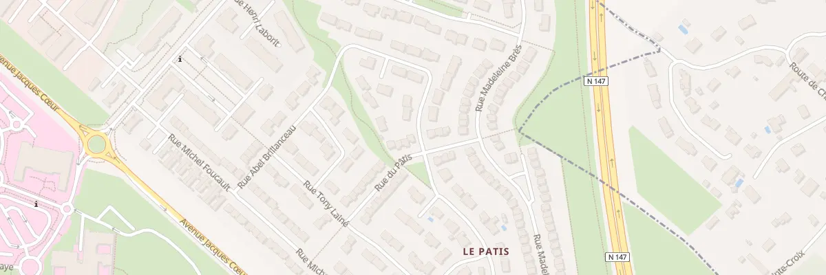 Plan du 28 Rue du Patis à Poitiers