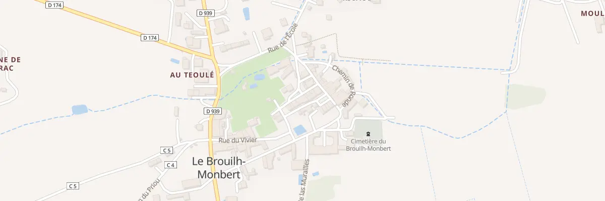 Plan du 2 Rue des 3 Moineaux au Brouilh-Monbert