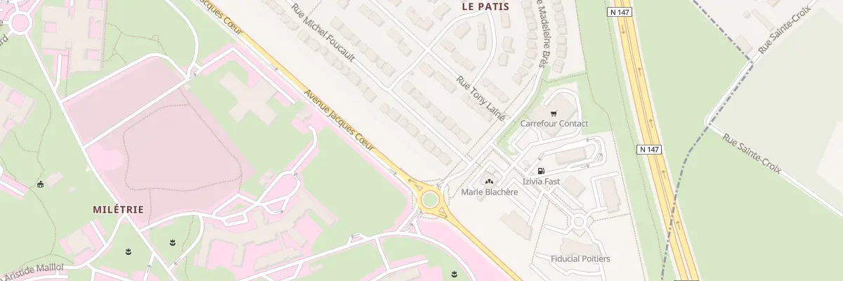 Plan du 90 Rue Michel Foucault à Poitiers