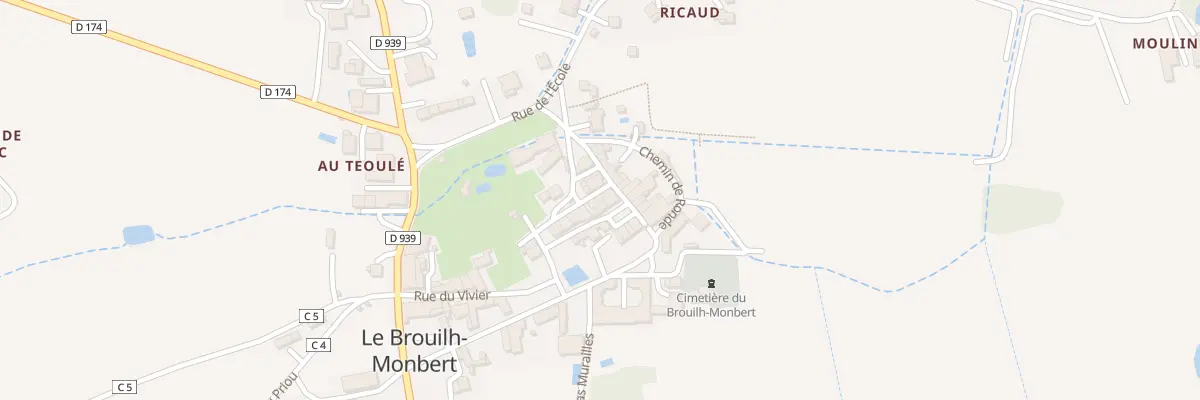 Plan du 8 Rue des 3 Moineaux au Brouilh-Monbert