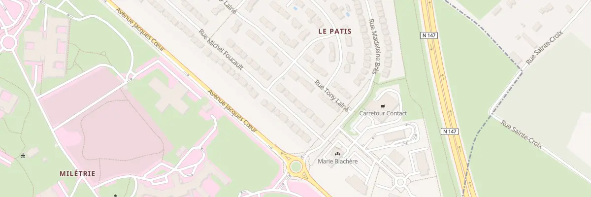 Plan du 75 Rue Michel Foucault à Poitiers