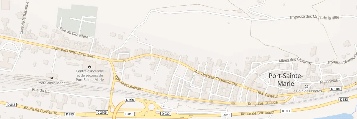 Plan du 37 Rue Docteur Chanteloube à Port-Sainte-Marie