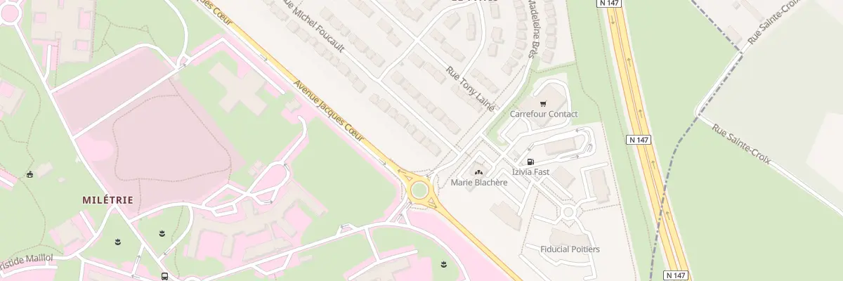 Plan du 94 Rue Michel Foucault à Poitiers