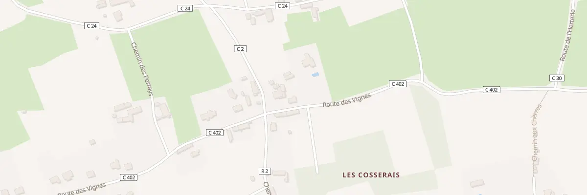 Plan du 93 Rte des Vignes Montabon à Montval-sur-Loir