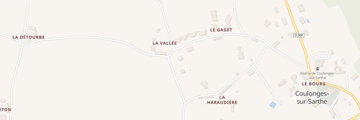 Plan du 224 La Haraudière à Coulonges-sur-Sarthe