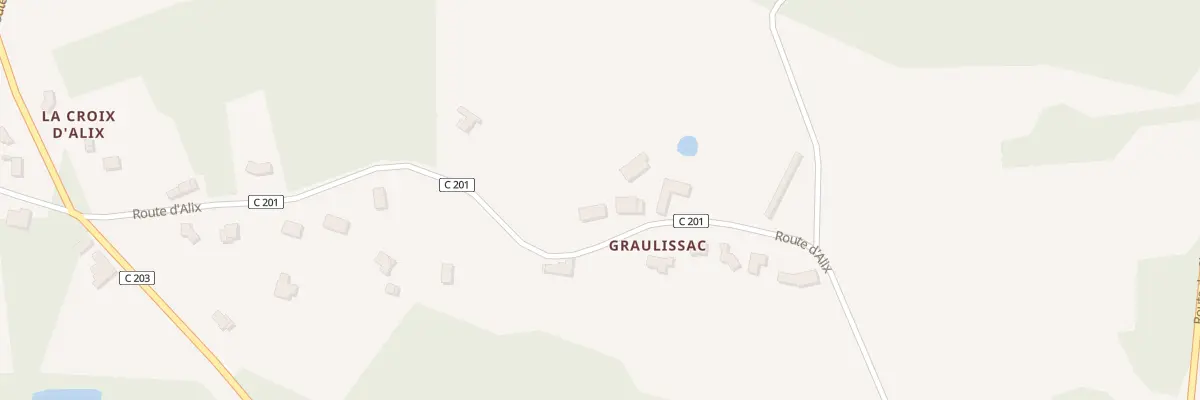 Plan du 38 Graulissac à Pressignac-Vicq