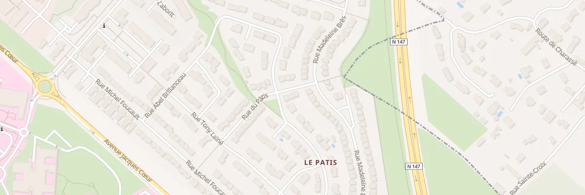 Plan du 25 Rue du Patis à Poitiers