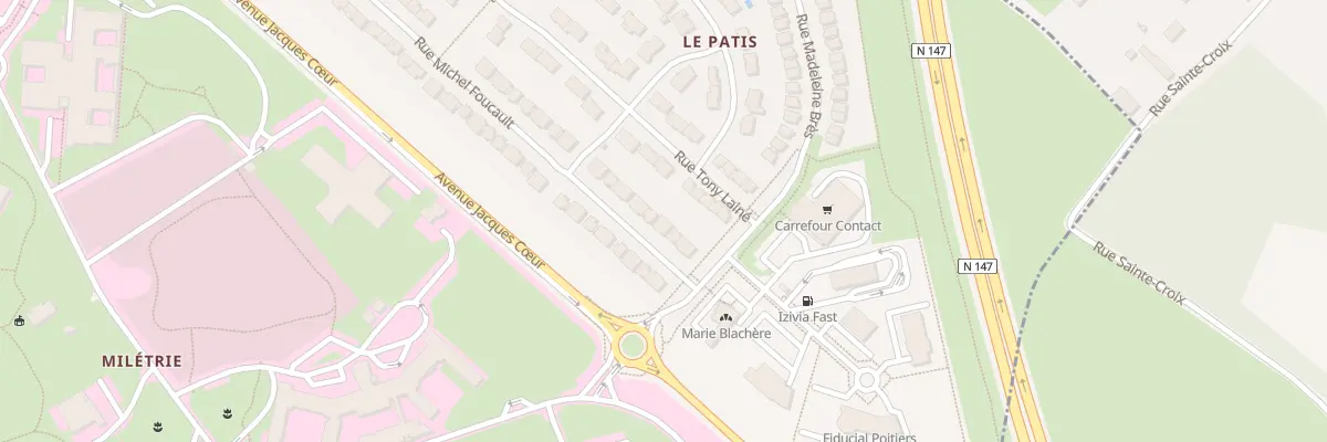 Plan du 83 Rue Michel Foucault à Poitiers